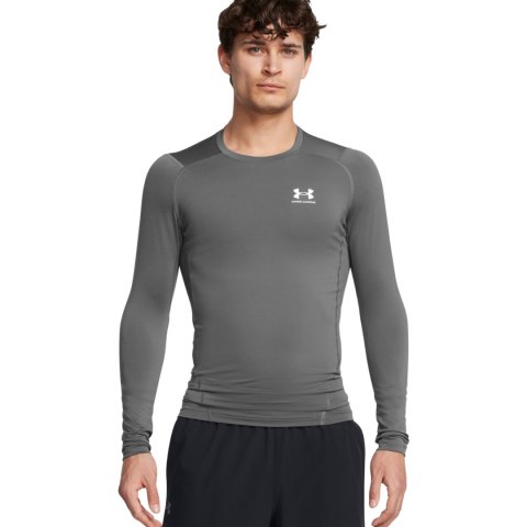 Koszulka męska Under Armour HG Armour Comp LS szara 1361524 025