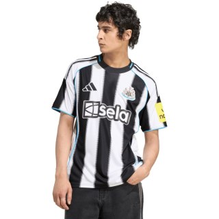 Koszulka męska adidas Newcastle United FC 25/26 Home biało-czarna JI7382