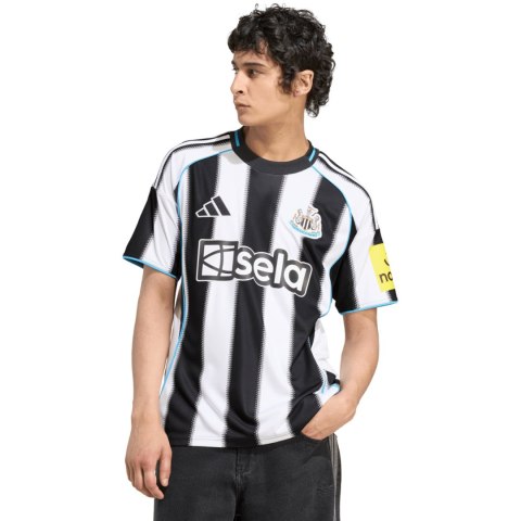 Koszulka męska adidas Newcastle United FC 25/26 Home biało-czarna JI7382