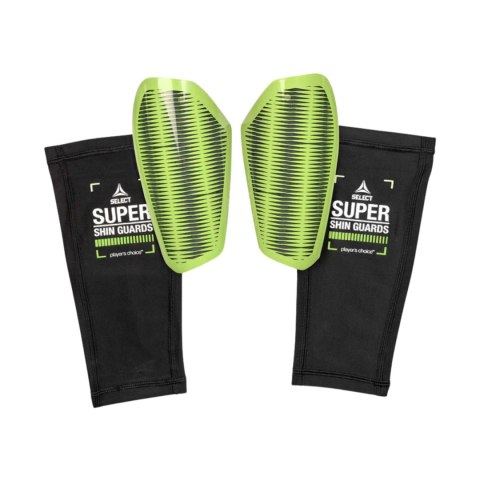 Ochraniacze piłkarskie Select Super v25 zielono-czarne 18876