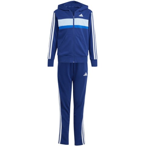 Dres dla dzieci adidas Seasonal Essentials Tiberio 3-Stripes French Terry granatowy JI6035