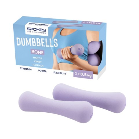 Hantle Spokey Bone 2 x 0,5 kg fioletowe 941960
