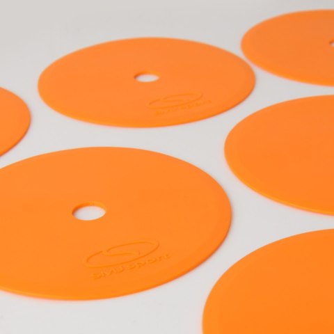 Znaczniki pola płaskie okrągłe Smj 12 szt. pomarańczowe ZPO-O