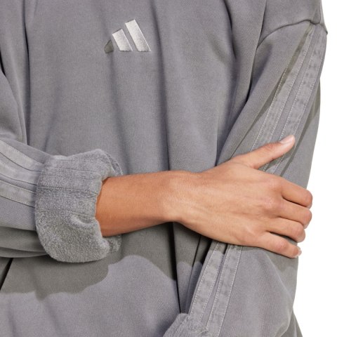 Bluza męska adidas ALL SZN Fleece Washed Hoodie szara JL6539