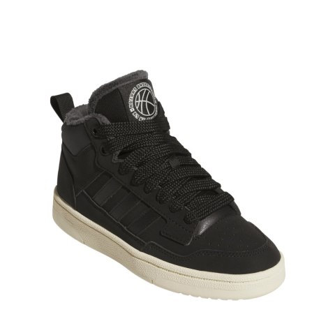 Buty dla dzieci adidas Rapid Court Mid Winterized czarne JR1027
