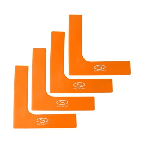 Znaczniki pola Smj płaskie - narożniki 25x25 cm 4 szt. pomarańczowe ZPN-O