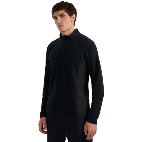 Bluza polarowa męska 4F M066 głęboka czerń 4FWAW25UFLEM066 20S