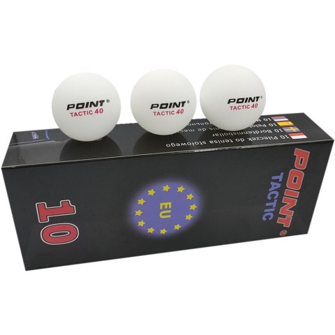 Piłeczki do ping ponga Point Tactic białe 10 szt