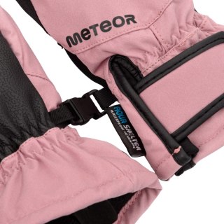 Rękawiczki zimowe Meteor Hazy różowo-czarne 17724-17725-17726