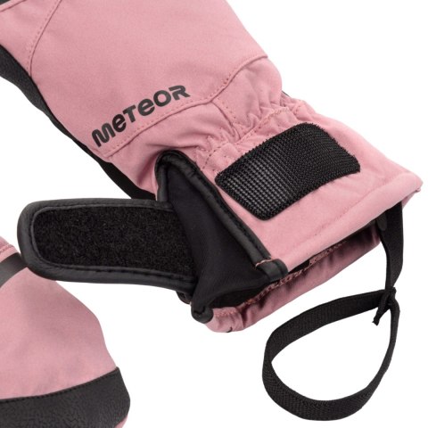 Rękawiczki zimowe Meteor Hazy różowo-czarne 17724-17725-17726