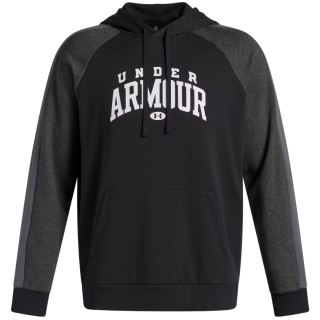 Bluza męska Under Armour Rival Fleece Colorblock Hoodie czarna 6003958 001
