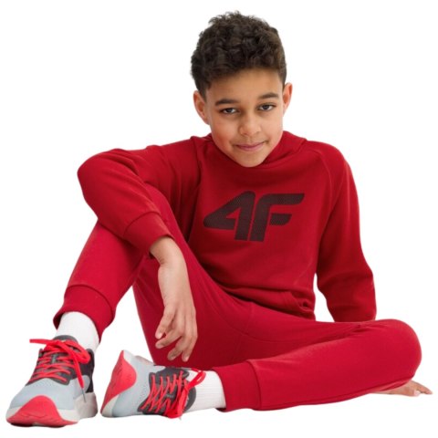 Bluza dla chłopca 4F czerwona 4FJSS23TSWSM220 62S