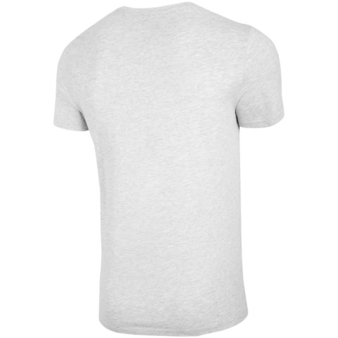 Koszulka męska 4F chłodny jasny szary melanż NOSH4 TSM003 27M