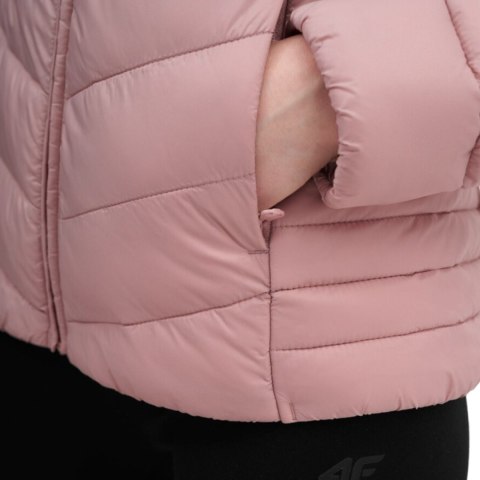 Kurtka damska puchowa 4F F095 jasny róż 4FSS23TDJAF095 56S