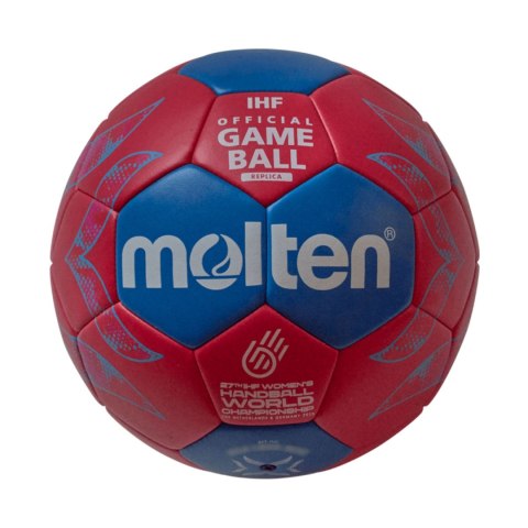 Piłka ręczna Molten H2A1800-W5Z czerwono-niebieska
