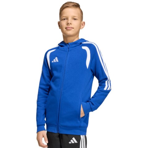 Bluza dla dzieci adidas Tiro 26 League Sweat Full Zip Hoodie niebieska KF9102