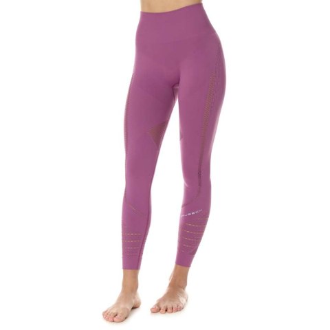 Legginsy damskie Brubeck GYM wrzosowe LE12910