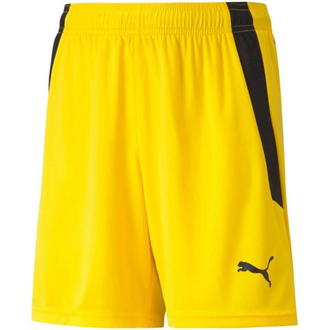 Spodenki dla dzieci Puma teamLIGA Shorts Jr Cyber żółte 704931 07