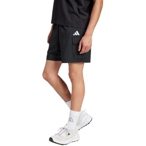 Spodenki męskie adidas Essentials Small Logo Cargo Chelsea czarne JF3530