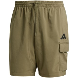 Spodenki męskie adidas Essentials Small Logo Cargo Chelsea oliwkowe JD1827