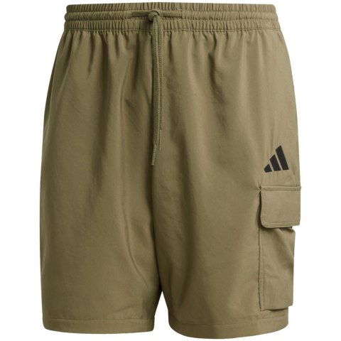 Spodenki męskie adidas Essentials Small Logo Cargo Chelsea oliwkowe JD1827