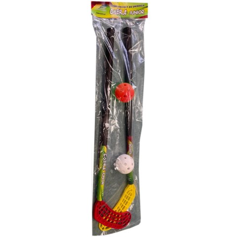 Zestaw do unihokeja Azetx Cobra Junior 2 kije+2 piłki bez owijki 62cm