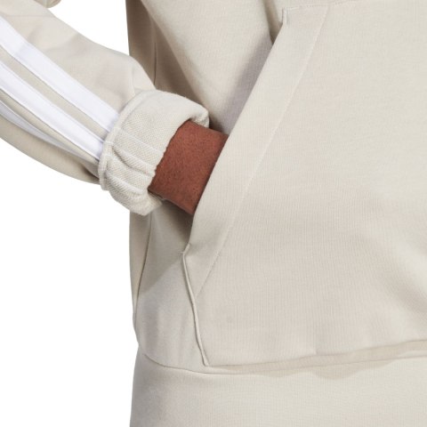 Bluza męska adidas Essentials 3-Stripes French Terry Hoodie beżowa JE6367