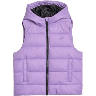 Kamizelka dla dziewczynki 4F F166 fioletowa 4FJWSS25TVJAF166 51S