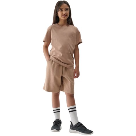 Koszulka dla dziewczynki 4F F2326 beżowa 4FJWSS25TTSHF2326 83S