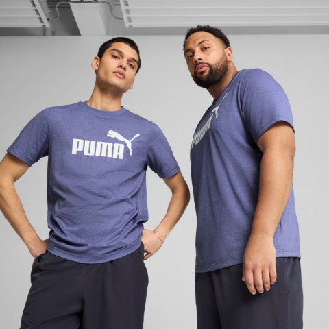Koszulka męska Puma Ess No.1 Logo Heathear Tee fioletowa 682551 46