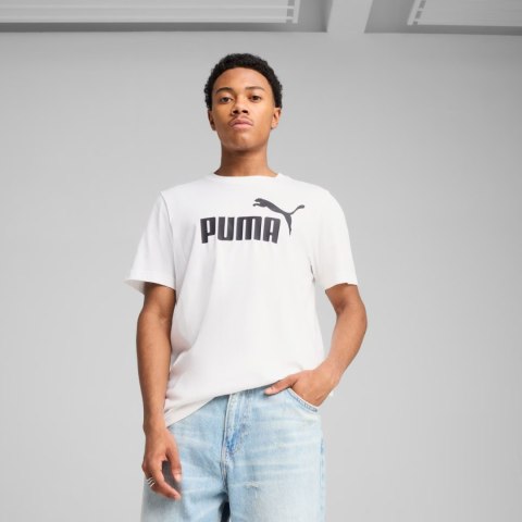 Koszulka męska Puma Ess No.1 Logo Tee biała 682532 02