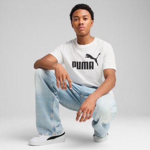 Koszulka męska Puma Ess No.1 Logo Tee biała 682532 02
