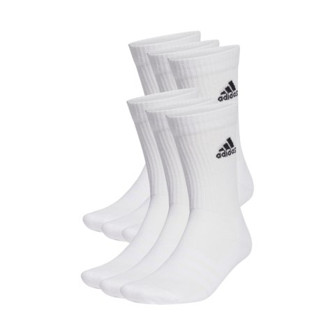 Skarpety adidas Cushioned Sportswear Crew Socks 6 Par białe HT3453