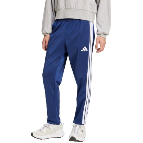 Spodnie męskie adidas 3-Stripes Tricot Regular Tapered granatowe JI8812