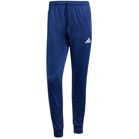 Spodnie męskie adidas 3-Stripes Tricot Regular Tapered granatowe JI8812