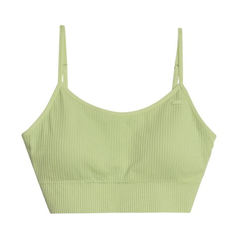 Stanik sportowy 4F F151 jasna zieleń 4FWSS25USBAF151 42S
