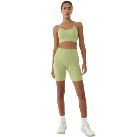 Stanik sportowy 4F F151 jasna zieleń 4FWSS25USBAF151 42S