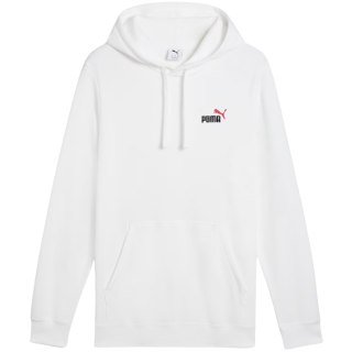 Bluza męska Puma Ess 2 Color Small No.1 Logo Hoodie TR biała 684719 02