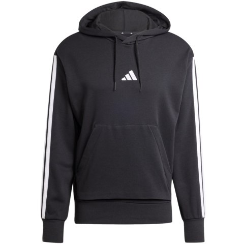 Bluza męska adidas Essentials 3-Stripes French Terry czarna JD1874