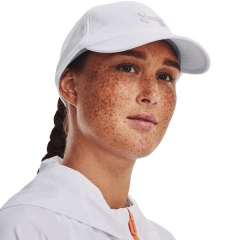 Czapka z daszkiem damska Under Armour Blitzing Adj OSFM biała 1376705 100