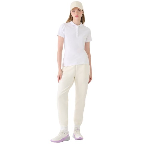 Koszulka damska polo 4F F514 biała 4FWMM00TPTSF514 10S