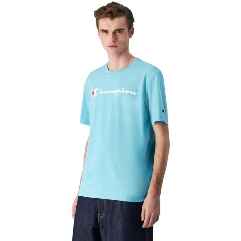 Koszulka męska Champion SS Tee błękitna 220256 BS184