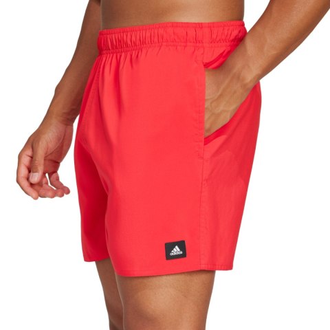 Spodenki kąpielowe męskie adidas Solid CLX Short-Length czerwone JC9919