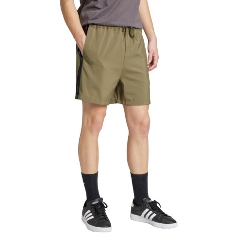 Spodenki męskie adidas Essentials 3-Stripes Chelsea oliwkowe JW1901