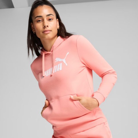 Bluza damska Puma ESS No.1 Logo Hoodie łososiowa 682391 18