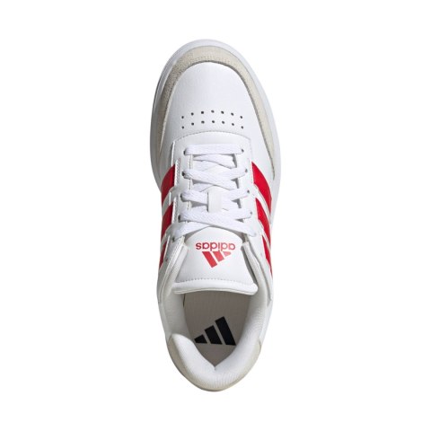 Buty męskie adidas Courtblock biało-czerwone JP5342