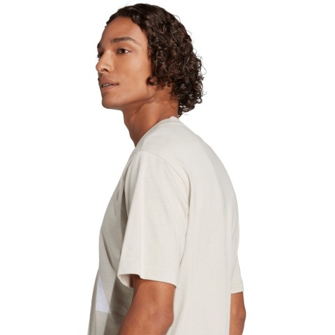 Koszulka męska adidas Essentials Big Logo beżowa JE8933