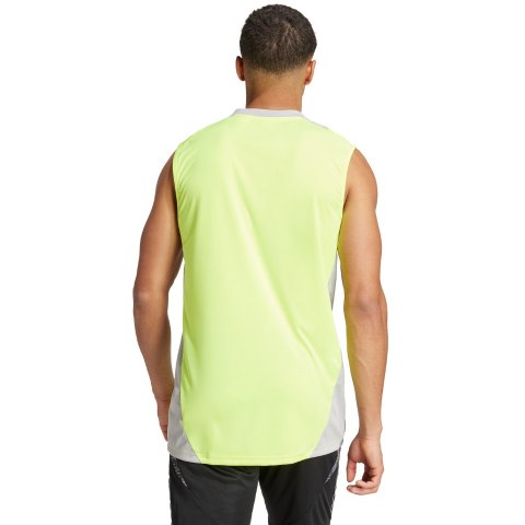 Koszulka męska adidas Tiro 24 Competition Training Sleeveless Jersey limonkowa IR5478