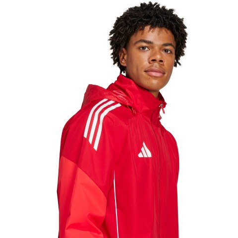 Kurtka męska adidas Tiro 25 Competition All-Weather czerwona JI6503