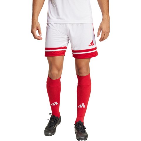 Spodenki męskie adidas Squadra 25 białe JH3404